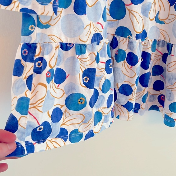 Long sleeve blue berry dress - Picture 3 of 4